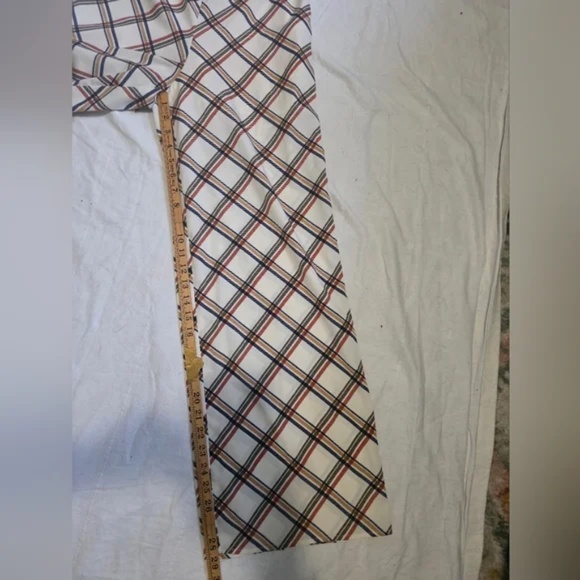 Plaid Jumpsuit with Gorgeous White and Brown - Picture 8 of 11